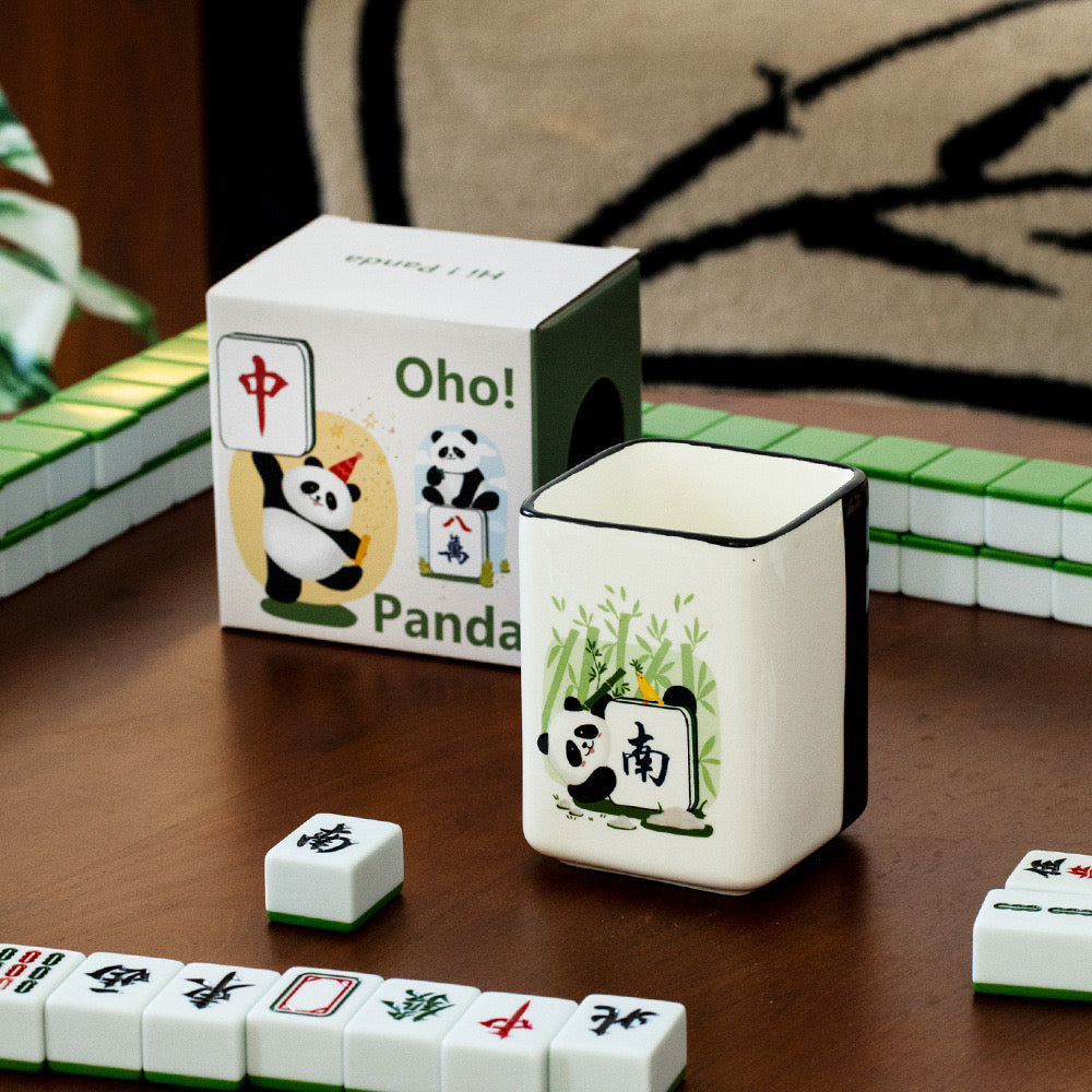 Panda Mahjong Ceramic Coffee Mug (5-9 Working Days Delivery)
