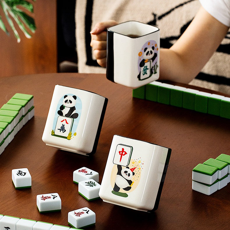 Panda Mahjong Ceramic Coffee Mug (5-9 Working Days Delivery)