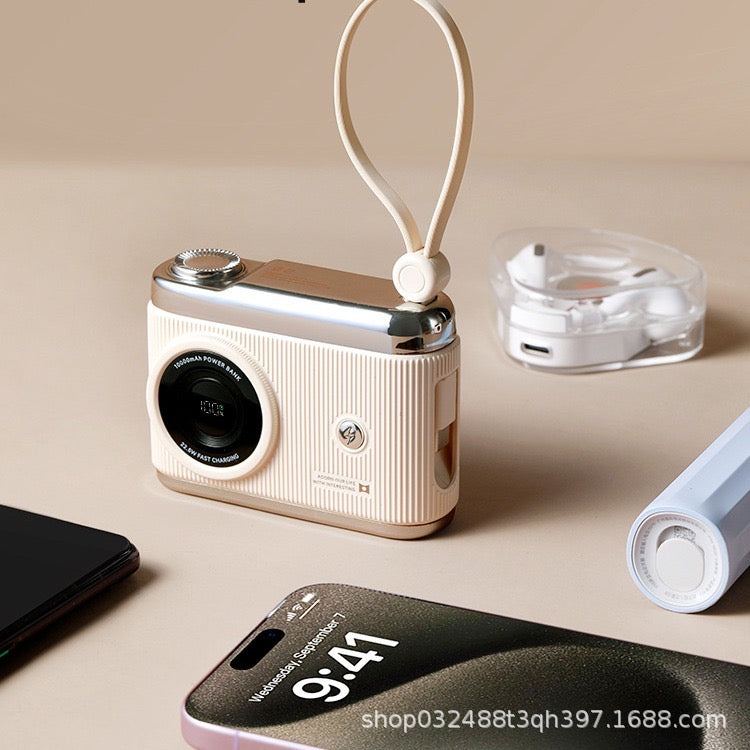 Classic Camera 2 in 1 Powerbank (5-9 Working Days Delivery)