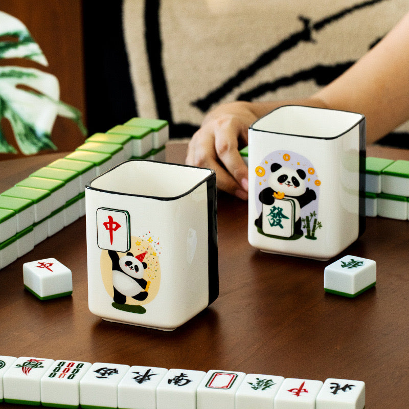 Panda Mahjong Ceramic Coffee Mug (5-9 Working Days Delivery)