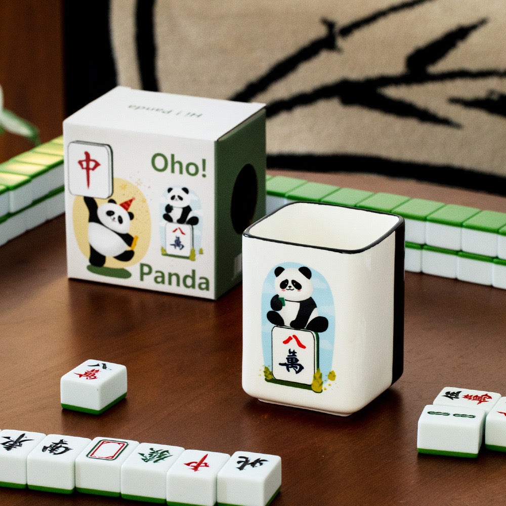 Panda Mahjong Ceramic Coffee Mug (5-9 Working Days Delivery)
