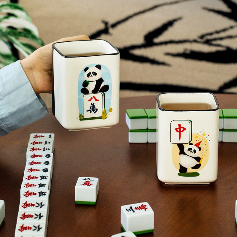 Panda Mahjong Ceramic Coffee Mug (5-9 Working Days Delivery)