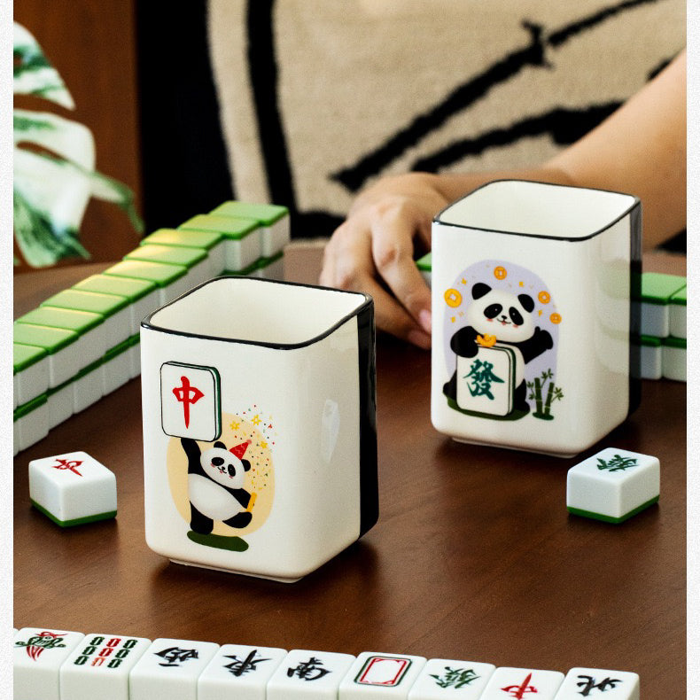 Panda Mahjong Ceramic Coffee Mug (5-9 Working Days Delivery)