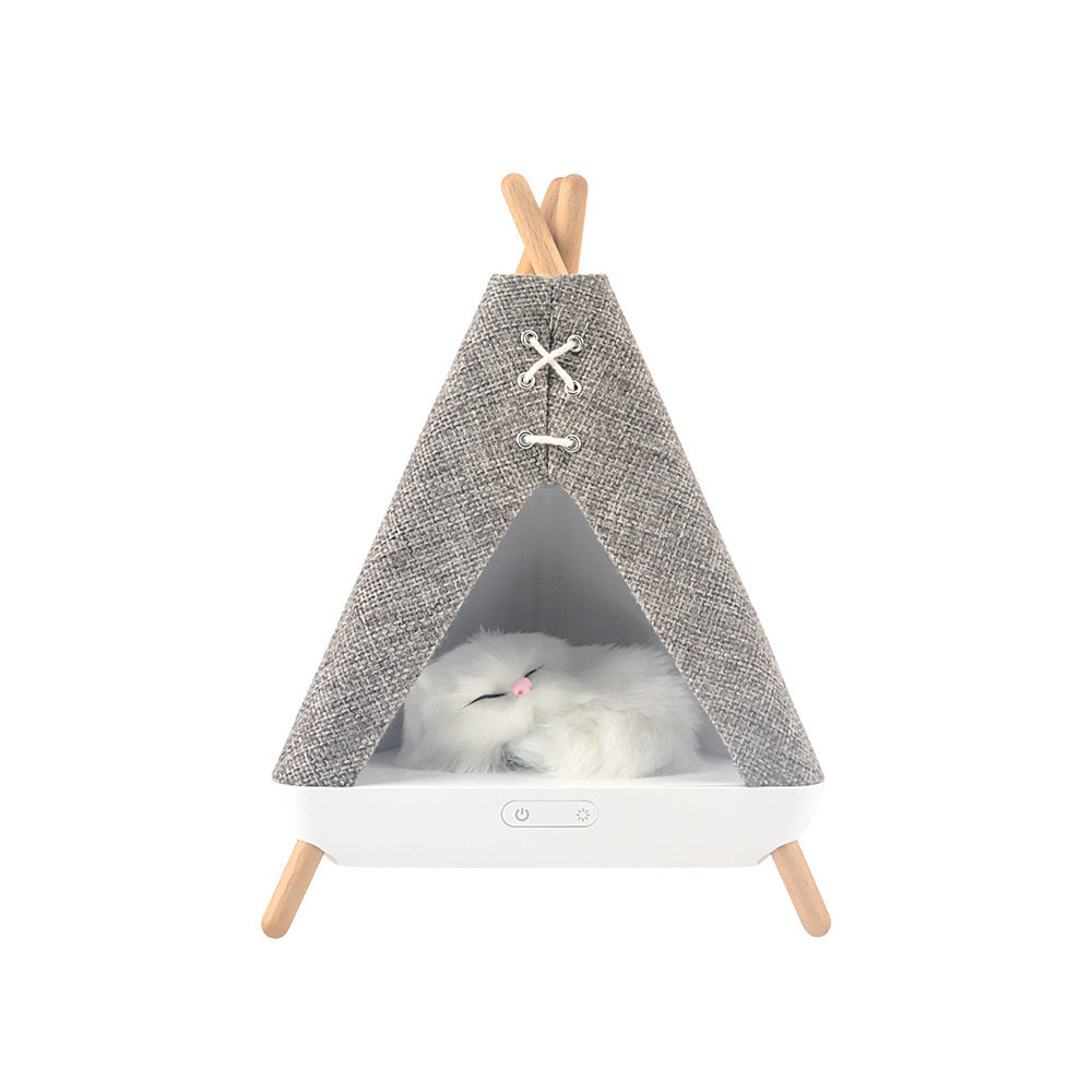 Cat-In-A-Hut Bluetooth Speaker + LED Night Lamp (5-9 Working Days Delivery)