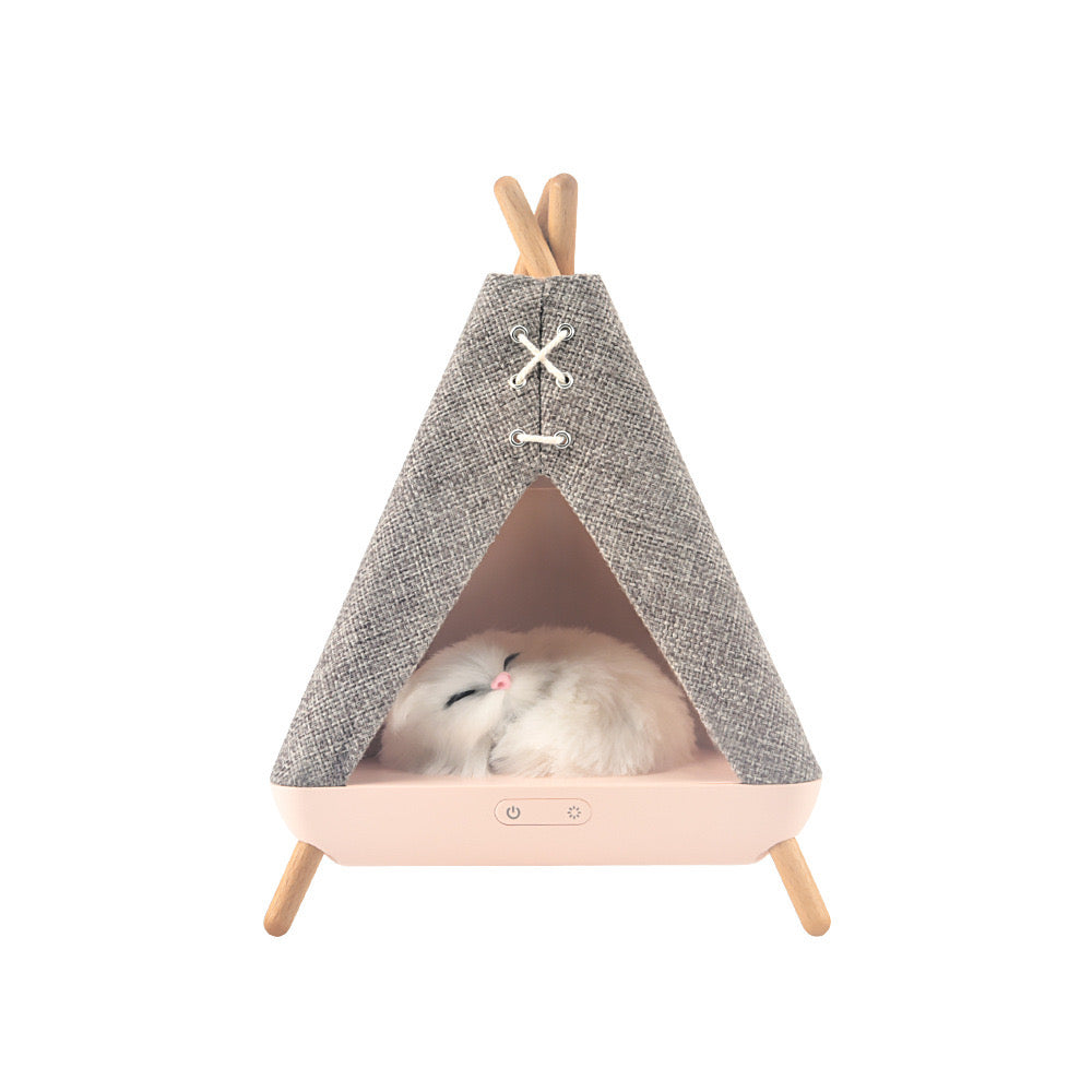Cat-In-A-Hut Bluetooth Speaker + LED Night Lamp (5-9 Working Days Delivery)
