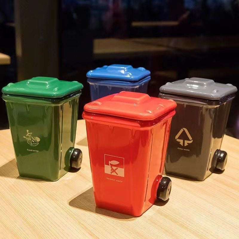Trash Bin Ceramic Coffee Mug (5-9 Working Days Delivery)