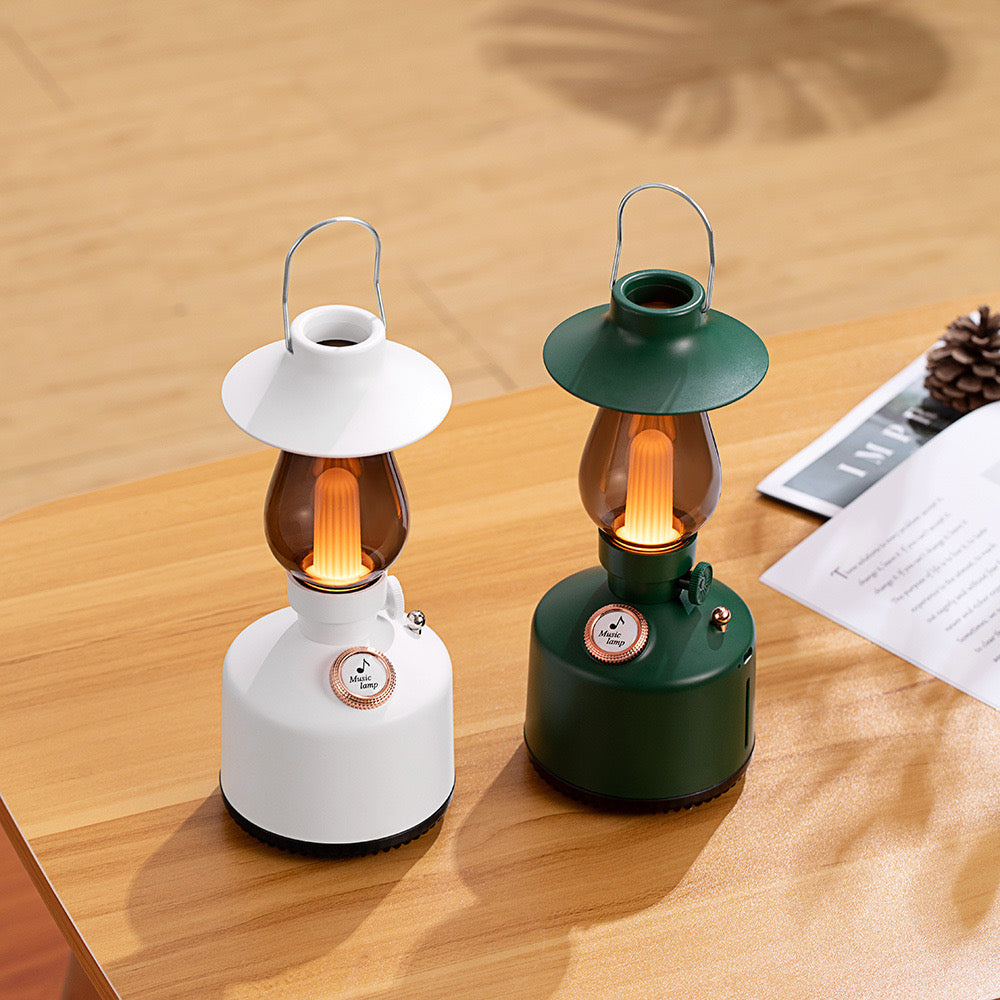 Retro Gas Light 2 in 1 Bluetooth Speaker + LED Night Lamp (5-9 WORKING DAYS DELIVERY)