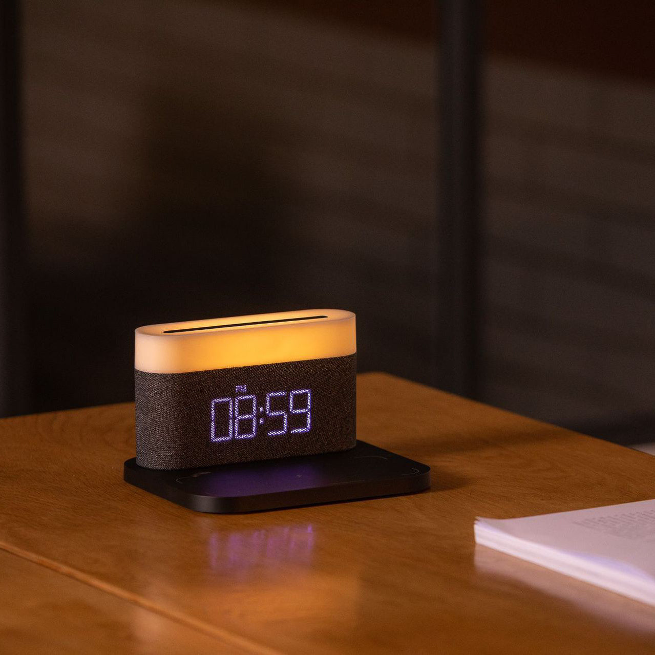 S26W Wireless Charging Pad + LED Lamp + Display Clock (5 - 9 Working Days Delivery)