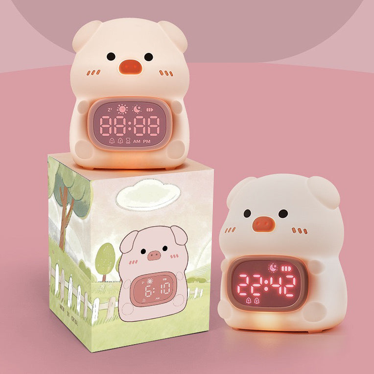 Cute Animal LED Night Lamp + Alarm Clock (5-9 Working Days Delivery)