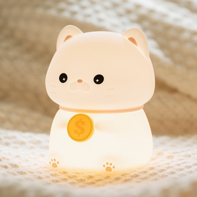 << READY STOCK >> Chubby Prosperity Cat LED Night Lamp