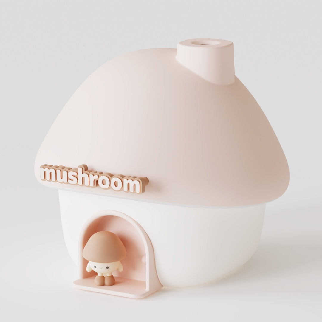 Mushroom Cottage Rechargeable Humidifier With Projector Background (5-9 Working Days Delivery)