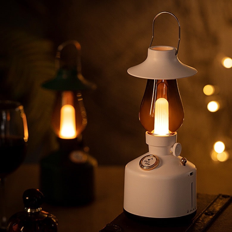 Retro Gas Light 2 in 1 Bluetooth Speaker + LED Night Lamp (5-9 WORKING DAYS DELIVERY)