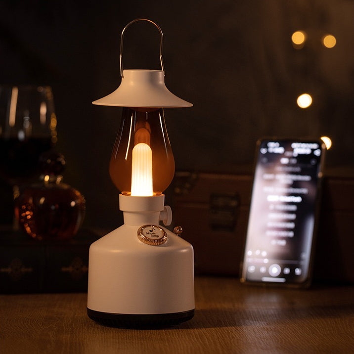 Retro Gas Light 2 in 1 Bluetooth Speaker + LED Night Lamp (5-9 WORKING DAYS DELIVERY)