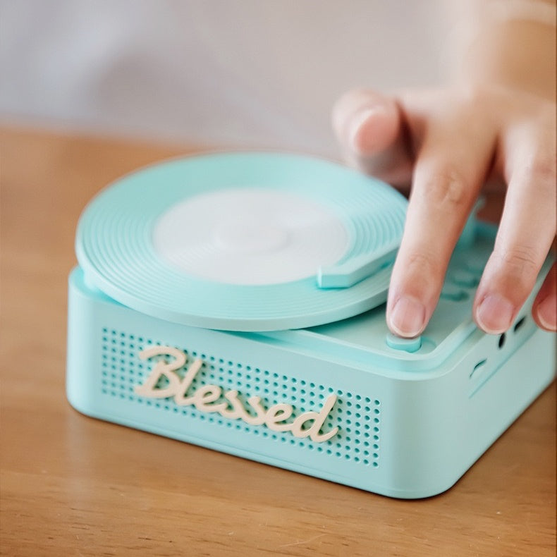 Modern Minimal Vinyl Player Bluetooth Speaker (5-9 Working Days Delivery)