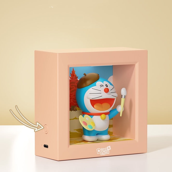 << READY STOCK >> Doraemon Framed Figurine Night Lamp