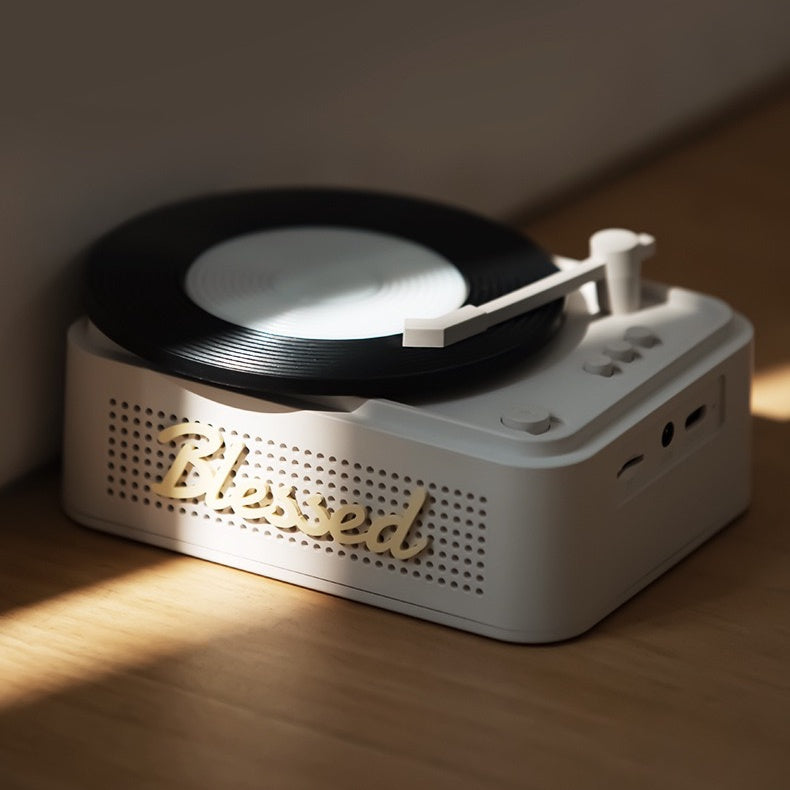 Modern Minimal Vinyl Player Bluetooth Speaker (5-9 Working Days Delivery)