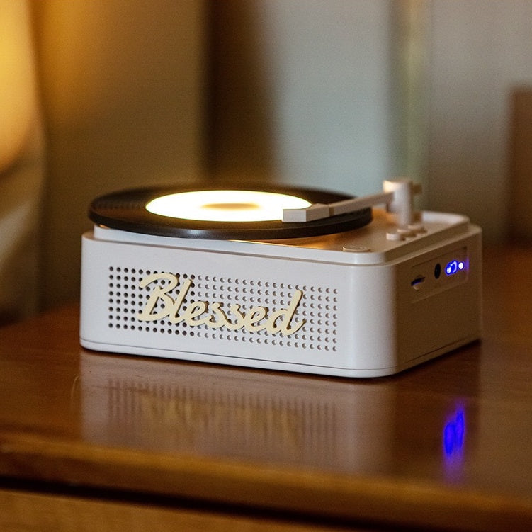 Modern Minimal Vinyl Player Bluetooth Speaker (5-9 Working Days Delivery)