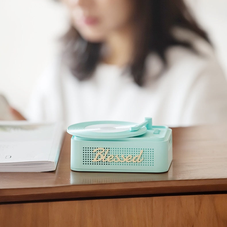 Modern Minimal Vinyl Player Bluetooth Speaker (5-9 Working Days Delivery)