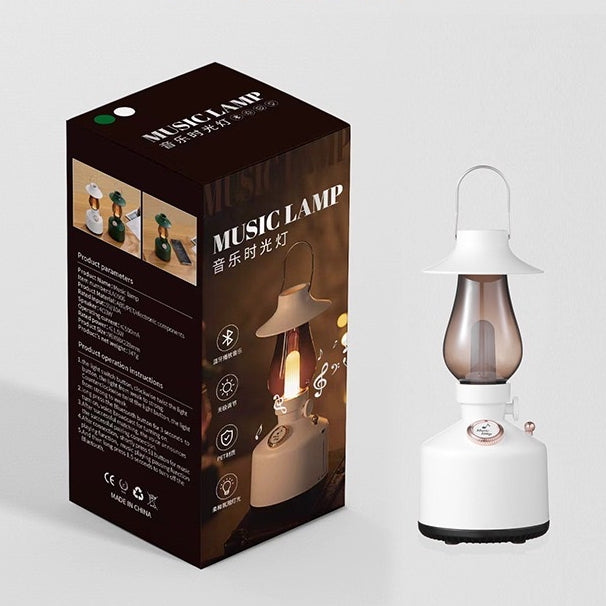 Retro Gas Light 2 in 1 Bluetooth Speaker + LED Night Lamp (5-9 WORKING DAYS DELIVERY)