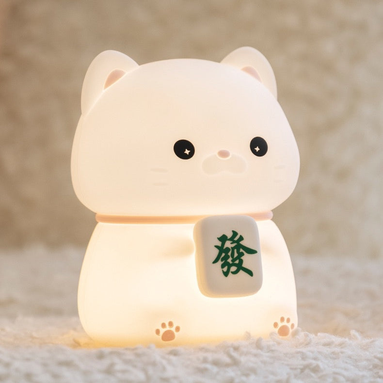 << READY STOCK >> Chubby Prosperity Cat LED Night Lamp
