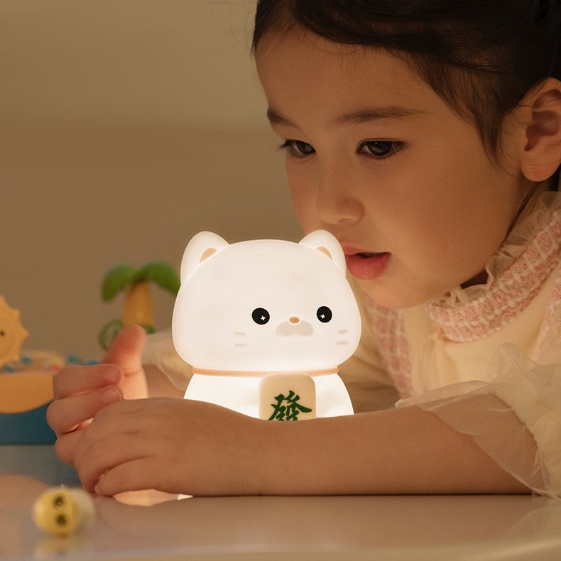<< READY STOCK >> Chubby Prosperity Cat LED Night Lamp