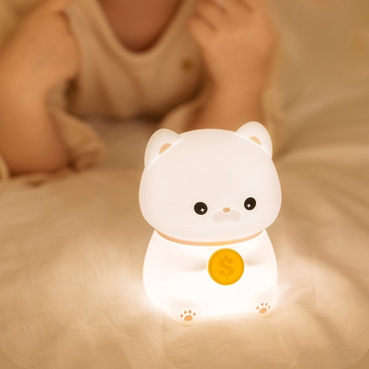 << READY STOCK >> Chubby Prosperity Cat LED Night Lamp