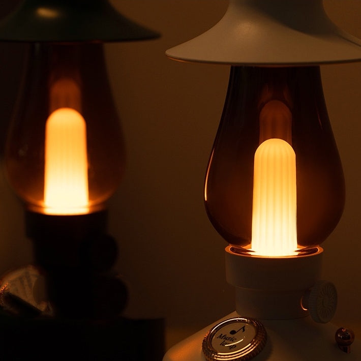 Retro Gas Light 2 in 1 Bluetooth Speaker + LED Night Lamp (5-9 WORKING DAYS DELIVERY)