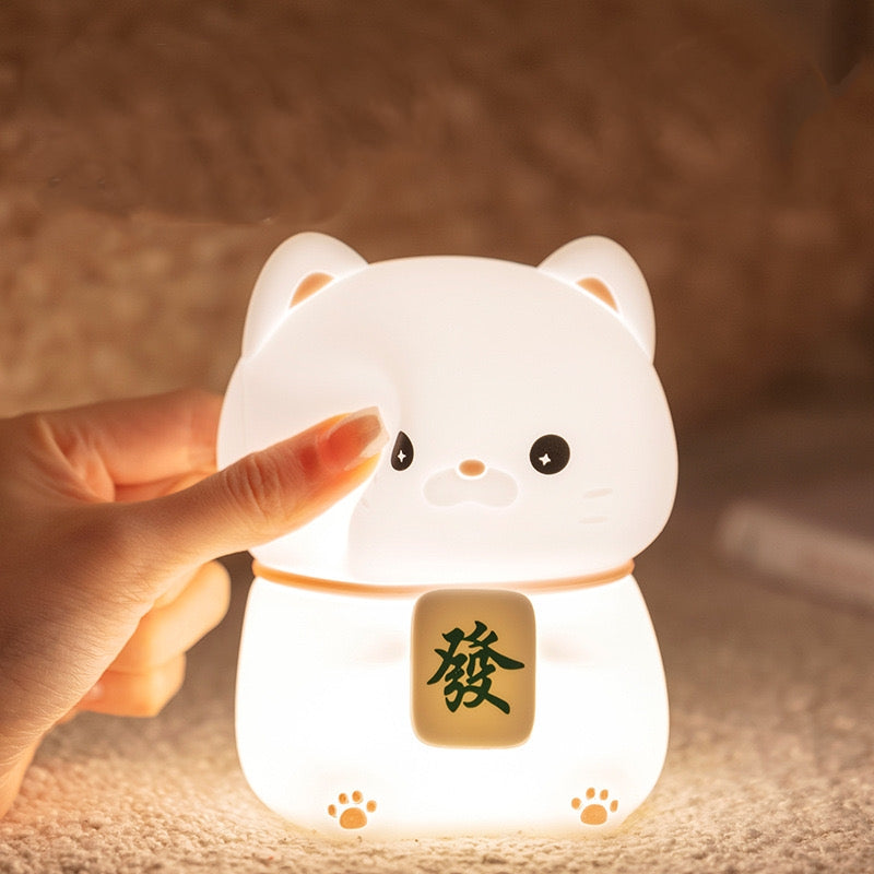 << READY STOCK >> Chubby Prosperity Cat LED Night Lamp