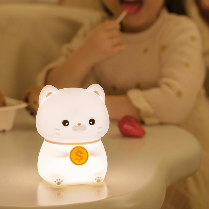 << READY STOCK >> Chubby Prosperity Cat LED Night Lamp