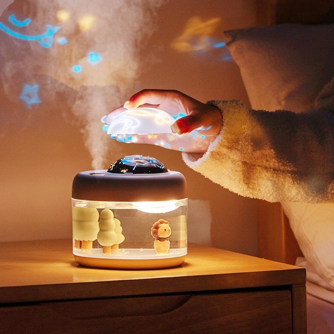 Underwater Jungle Humidifier With Pattern Projector Light (5-9 WORKING DAYS DELIVERY)