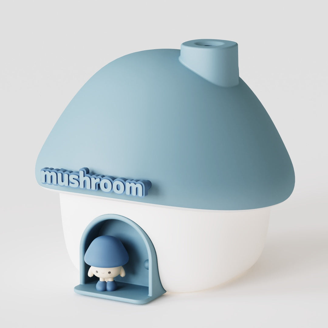 Mushroom Cottage Rechargeable Humidifier With Projector Background (5-9 Working Days Delivery)