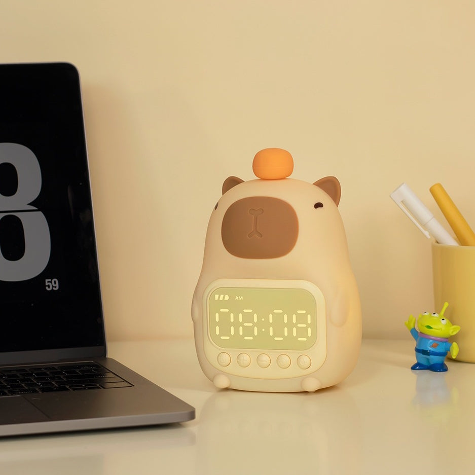 Capybara LED Night Lamp + Alarm Clock (5-9 Working Days Delivery)