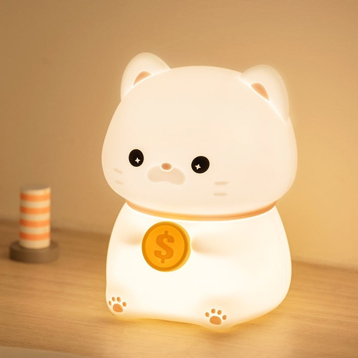 << READY STOCK >> Chubby Prosperity Cat LED Night Lamp