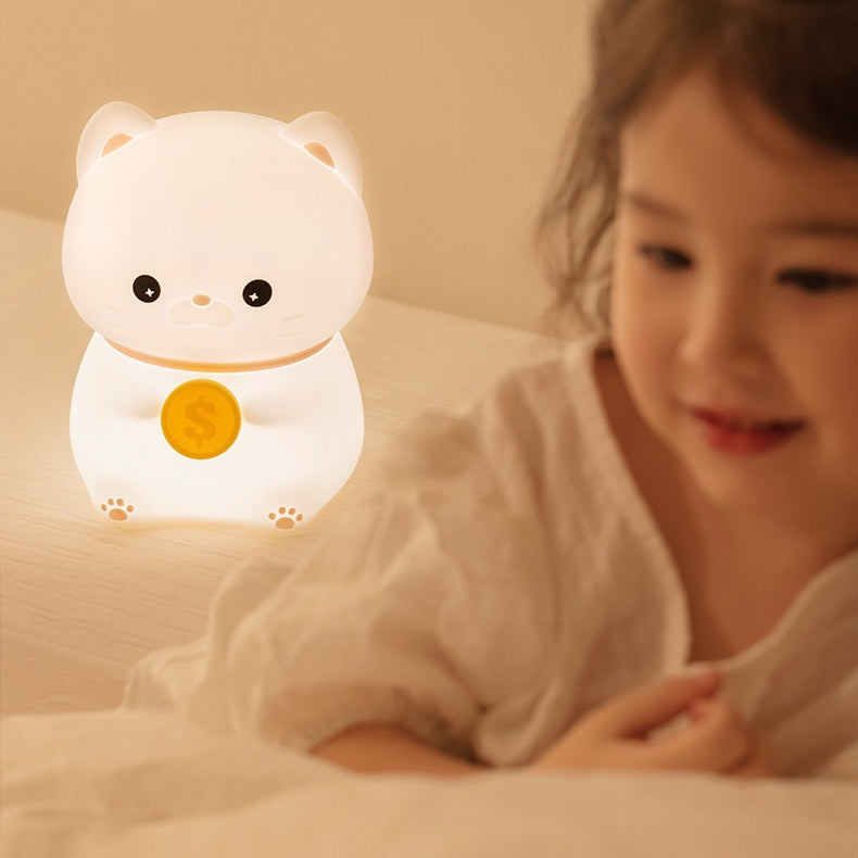 << READY STOCK >> Chubby Prosperity Cat LED Night Lamp