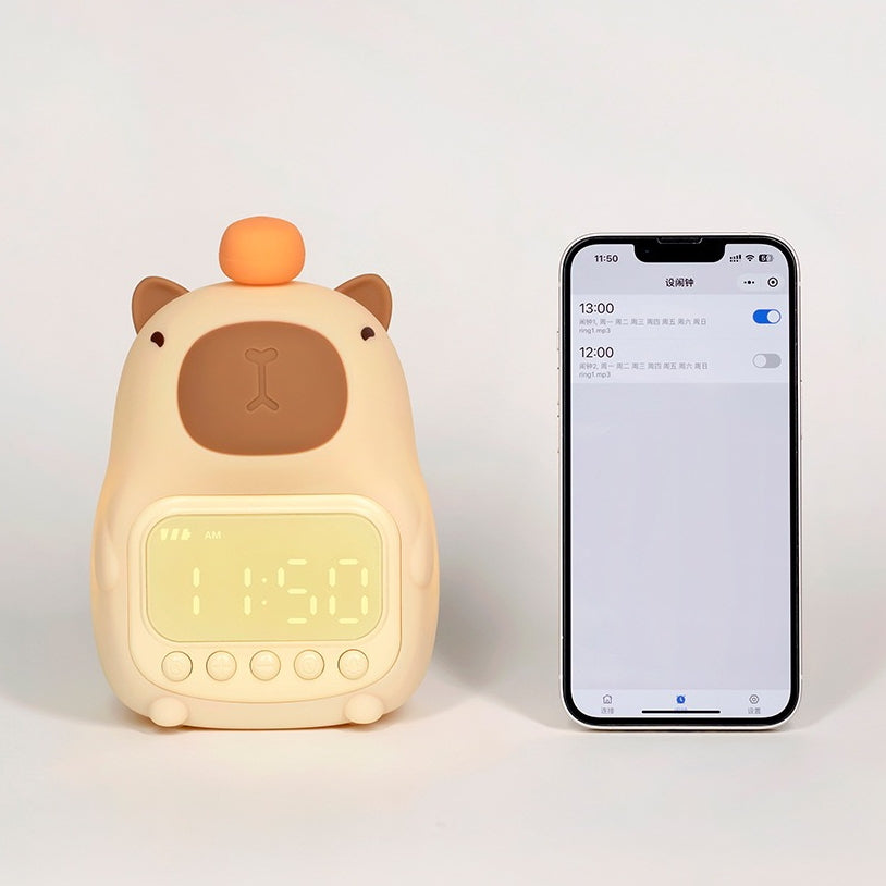 Capybara LED Night Lamp + Alarm Clock (5-9 Working Days Delivery)