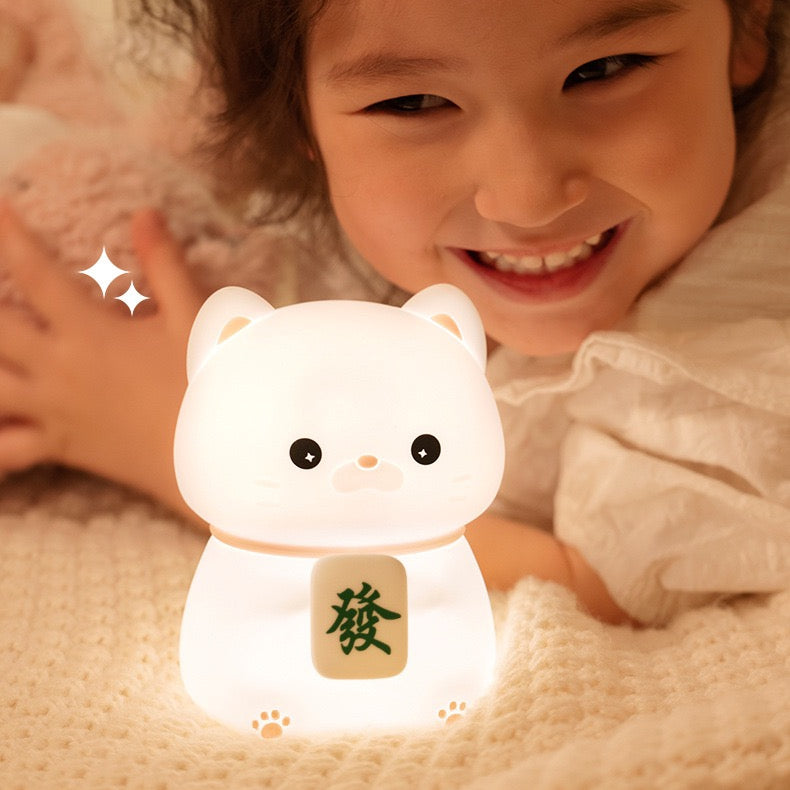 << READY STOCK >> Chubby Prosperity Cat LED Night Lamp