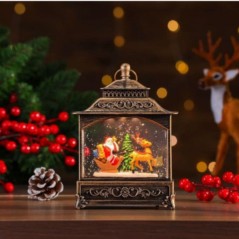 Christmas Chalet Snow Dome + Night Lamp (5-9 Working Days Delivery)