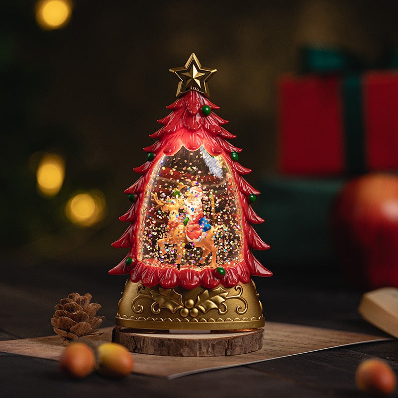 Christmas Tree Snow Dome + Night Lamp (5-9 Working Days Delivery)