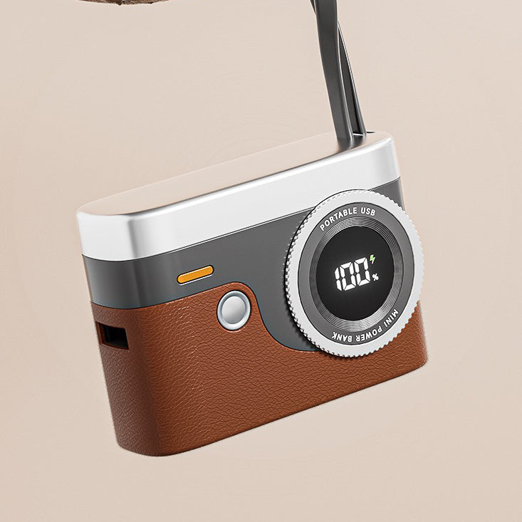 T-03 Retro Camera Powerbank 10000mAh (5-9 Working Days Delivery)