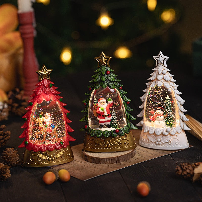 Christmas Tree Snow Dome + Night Lamp (5-9 Working Days Delivery)