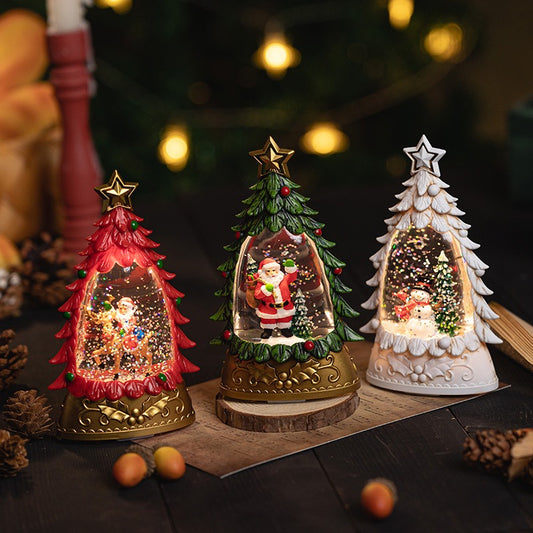 Christmas Tree Snow Dome + Night Lamp (5-9 Working Days Delivery)