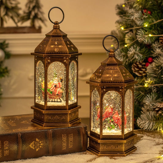 Lantern Tower Snow Dome + Night Lamp (5-9 Working Days Delivery)