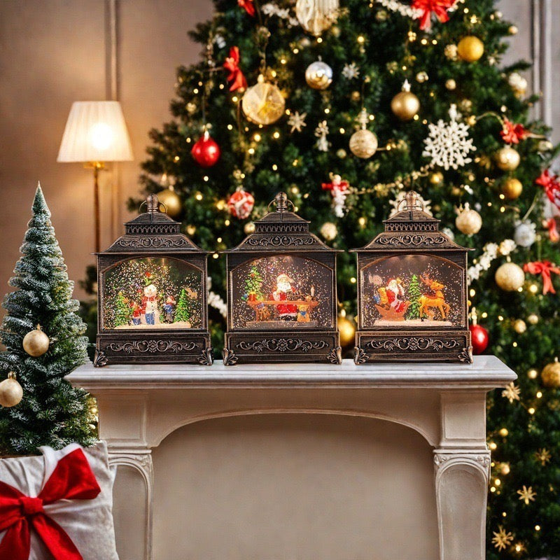 Christmas Chalet Snow Dome + Night Lamp (5-9 Working Days Delivery)