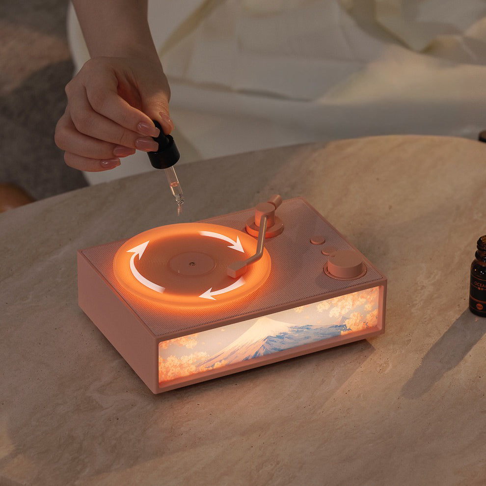 Modern Vinyl Bluetooth Speaker With Fragrance Diffuser (5-9 Working Days Delivery)