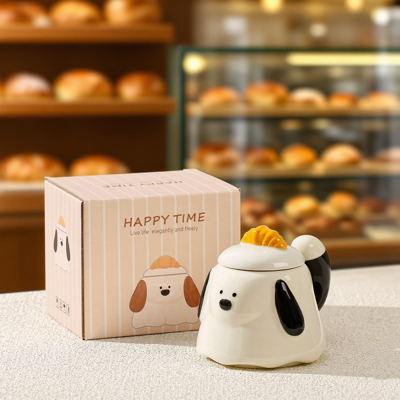 << READY STOCK >> Winter Puppy Coffee Mug