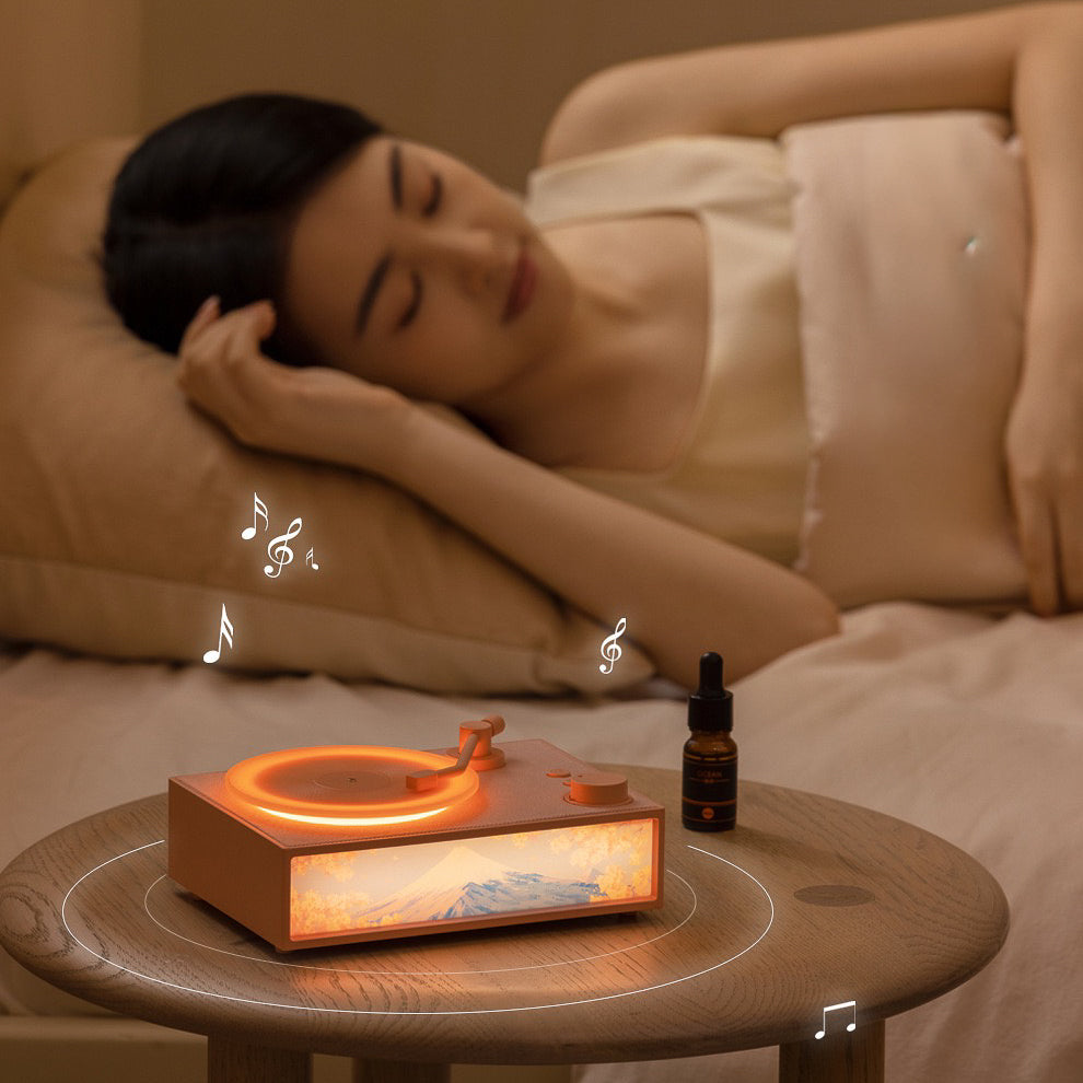 Modern Vinyl Bluetooth Speaker With Fragrance Diffuser (5-9 Working Days Delivery)