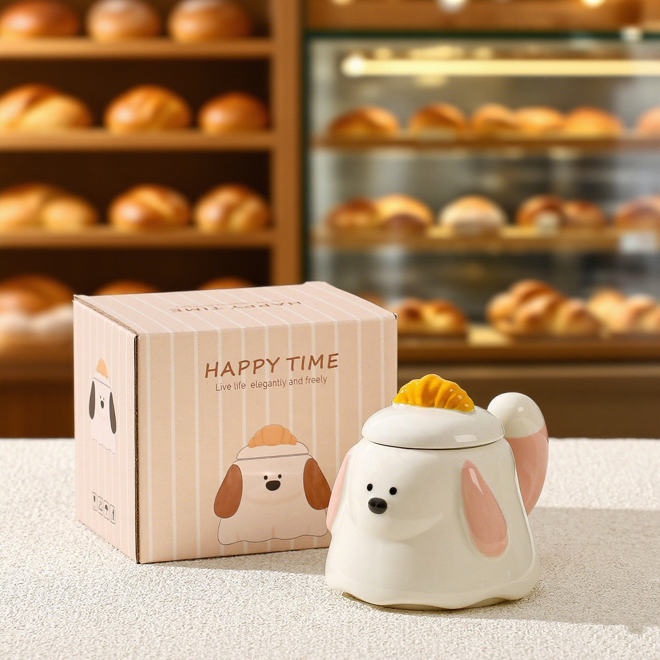 << READY STOCK >> Winter Puppy Coffee Mug