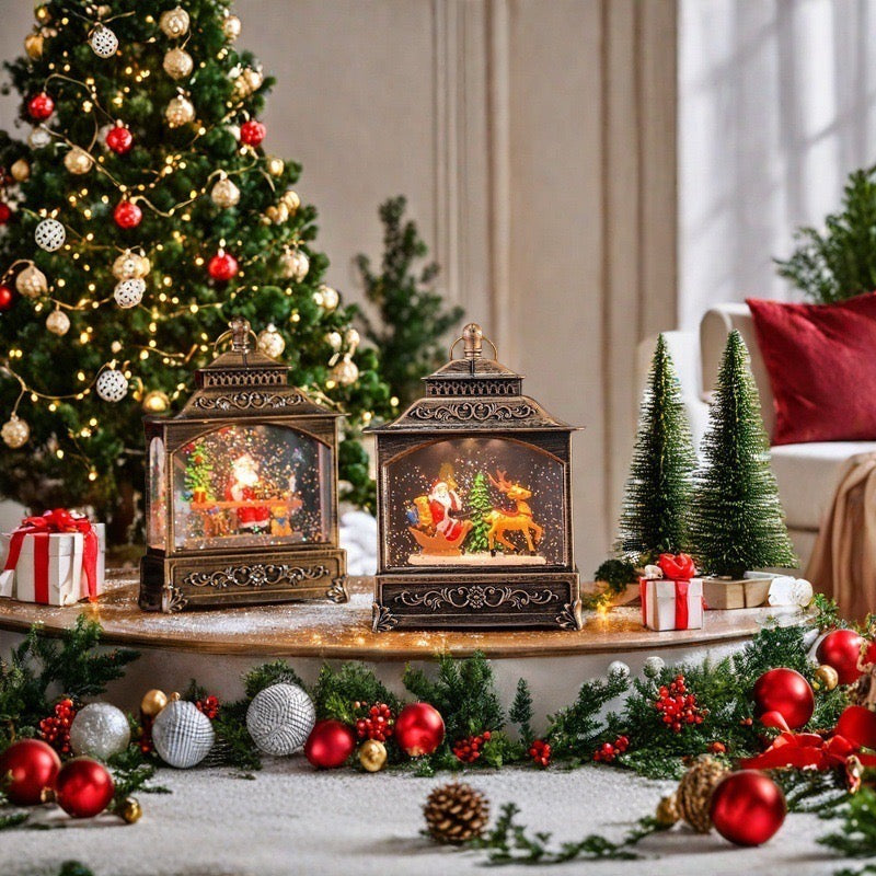 Christmas Chalet Snow Dome + Night Lamp (5-9 Working Days Delivery)