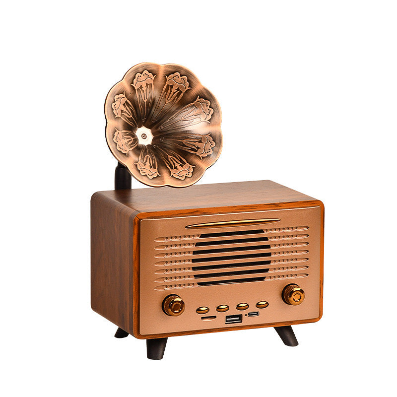 Retro Bronze Gramophone Bluetooth Speaker (5-9 Working Days Delivery)