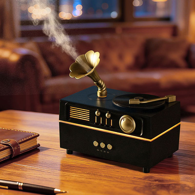 Classic Gramophone 2 in 1 Fragrance Diffuser + Bluetooth Speaker (5-9 Working Days Delivery)